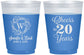 Custom Anniversary 16 oz Color Changing Frosted Cups - Cheers To 20 Years | 80001