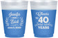 Custom Anniversary 16 oz Color Changing Frosted Cups - Cheers To 40 Years | 80005