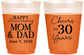 Custom Anniversary 16 oz Color Changing Frosted Cups - Cheers To 30 Years | 80023