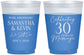 Custom Anniversary 16 oz Color Changing Frosted Cups - 30 Years Of Marriage | 80033
