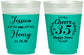 Custom Anniversary 16 oz Color Changing Frosted Cups - Cheers To 35 Years | 80034