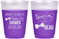 Custom Baby Shower 16 oz Color Changing Frosted Cups - Gender Reveal Bow Or Beau | 90004