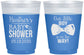 Custom Baby Shower 16 oz Color Changing Frosted Cups - Little Boy Is On The Way | 90005