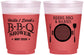 Custom Baby Shower 16 oz Color Changing Frosted Cups - Beers Bbq Babies | 90007