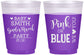 Custom Baby Shower 16 oz Color Changing Frosted Cups - Gender Reveal Pink Or Blue | 90012