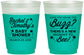 Custom Baby Shower 16 oz Color Changing Frosted Cups - Mommy To Bee | 90019