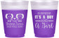 Custom Baby Shower 16 oz Color Changing Frosted Cups - Twins Boy And Girl | 90026