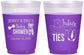 Custom Baby Shower 16 oz Color Changing Frosted Cups - Gender Reveal Tutus Or Ties | 90033