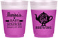 Custom Baby Shower 16 oz Color Changing Frosted Cups - Baby Girl Is Brewing | 90034