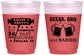 Custom Baby Shower 16 oz Color Changing Frosted Cups - Beers Bbq Babies | 90060