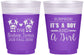 Custom Baby Shower 16 oz Color Changing Frosted Cups - Twins Baby Cows | 90067