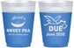 Custom Baby Shower 16 oz Color Changing Frosted Cups - Sweat Pea Stork | 90084