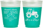 Custom Baby Shower 16 oz Color Changing Frosted Cups - Tractor | 90109