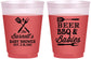 Custom Baby Shower 16 oz Color Changing Frosted Cups - Beers Bbq Babies | 90113