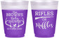 Custom Baby Shower 16 oz Color Changing Frosted Cups - Rifles Or Ruffles | 90122
