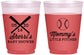 Custom Baby Shower 16 oz Color Changing Frosted Cups - Baseball Little Pitcher | 90137