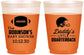 Custom Baby Shower 16 oz Color Changing Frosted Cups - Football Little Quarterback | 90138