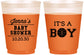 Custom Baby Shower 16 oz Color Changing Frosted Cups - Basketball Its A Boy | 90144