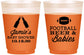 Custom Baby Shower 16 oz Color Changing Frosted Cups - Football Beer Babies | 90147