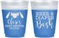 Custom Baby Shower 16 oz Color Changing Frosted Cups - Beer Diapers Bash | 90151