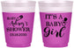 Custom Baby Shower 16 oz Color Changing Frosted Cups - Baby Girl | 90171