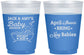 Custom Baby Shower 16 oz Color Changing Frosted Cups - April Showers May Babies | 90181