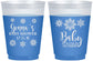 Custom Baby Shower 16 oz Color Changing Frosted Cups - Christmas Snowflakes | 90192