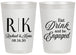 Personalized Engagement 20 oz Frosted Cups - Eat Drink Be Engaged | 10000