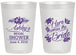 Personalized Bridal Shower 20 oz Frosted Cups - Here Comes The Bride | 100000