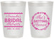 Personalized Bridal Shower 20 oz Frosted Cups - She's Getting Married | 100003