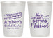 Personalized Bridal Shower 20 oz Frosted Cups - She's Getting Married | 100008