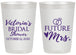Personalized Bridal Shower 20 oz Frosted Cups - Future Mrs | 100012