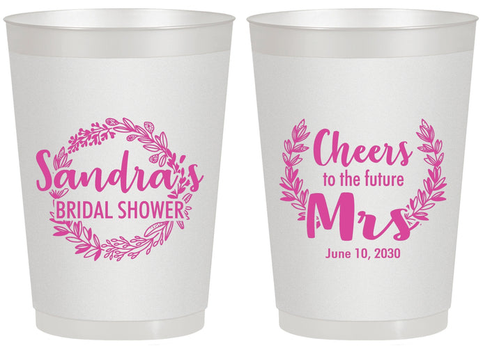 Personalized Bridal Shower 20 oz Frosted Cups - Future Mrs | 100015