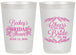 Personalized Bridal Shower 20 oz Frosted Cups - Cheers To The Bride | 100019