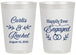 Personalized Engagement 20 oz Frosted Cups - Happily Ever Engaged | 10004