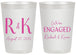 Personalized Engagement 20 oz Frosted Cups - We Are Engaged | 10011