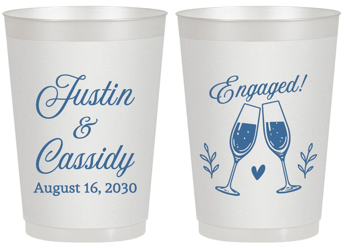 Personalized Engagement 20 oz Frosted Cups - Engaged | 10013