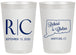 Personalized Wedding 20 oz Frosted Cups - Connecticut | 106