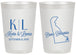 Personalized Wedding 20 oz Frosted Cups - Delaware | 107