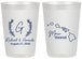 Personalized Wedding 20 oz Frosted Cups - Hawaii | 110