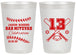 Personalized Bar Mitzvah 20 oz Frosted Cups - 13th Birthday Baseball | 110005