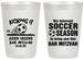 Personalized Bar Mitzvah 20 oz Frosted Cups - 13th Birthday Soccer | 110009