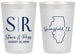 Personalized Wedding 20 oz Frosted Cups - Illinois | 112