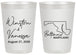 Personalized Wedding 20 oz Frosted Cups - Maryland | 119