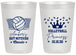Personalized Bat Mitzvah 20 oz Frosted Cups - 12th Birthday Volleyball | 120015