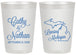 Personalized Wedding 20 oz Frosted Cups - Michigan | 121