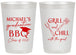 Personalized Graduation 20 oz Frosted Cups - Class Of 2027 Bbq | 130009