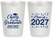 Personalized Graduation 20 oz Frosted Cups - Class Of 2027 Cheers Graduate | 130021