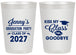 Personalized Graduation 20 oz Frosted Cups - Class Of 2027 Kiss Class Goodbye | 130028