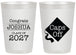 Personalized Graduation 20 oz Frosted Cups - Class Of 2027 Caps Off | 130045